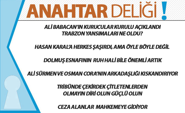 Anahtar Deliği 10.03.2020