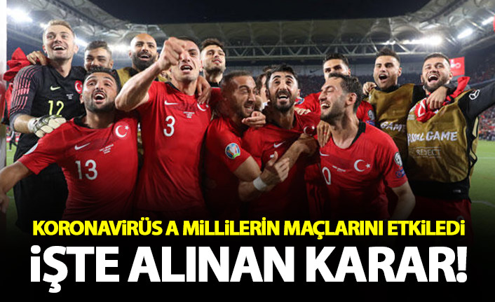 A Milli futbol takımının maçlarına Koronavirüs önlemi