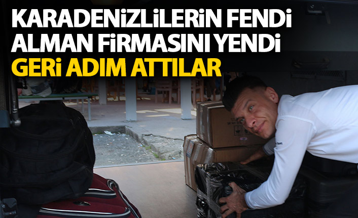 Karadenizlilerin fendi Alman firmasını yendi! O uygulama yeniden başladı