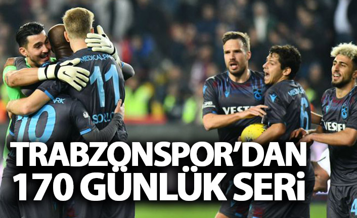 Trabzonspor deplasmanda 170 gündür yenilmiyor.