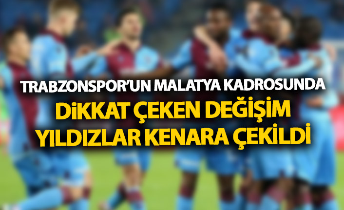 Trabzonspor’da Hüseyin çimşir’den dikkat çeken değişim! Yıldızlar kenara çekildi!