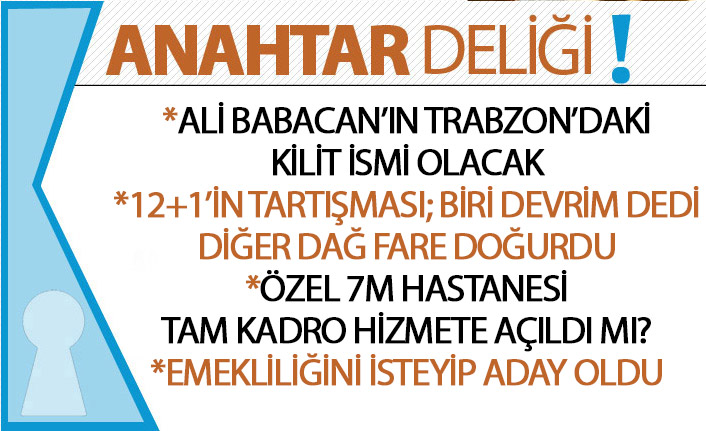 Anahtar Deliği 12.03.2020