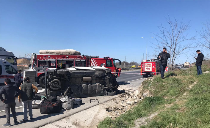 İstanbul Havalimanı yolunda kaza: 1 ölü 2 yaralı