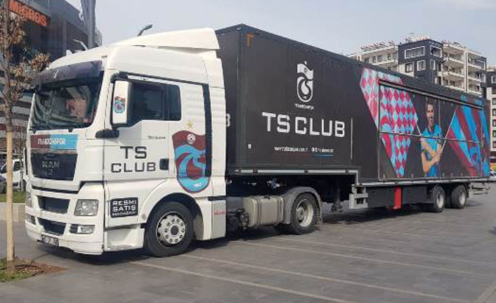 Trabzonspor TS Club tırı Diyarbakır’da yoğun ilgi gördü 