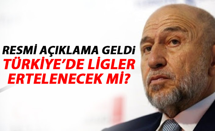 Resmi açıklama geldi' Türkiye'de Ligler ertelenecek mi?