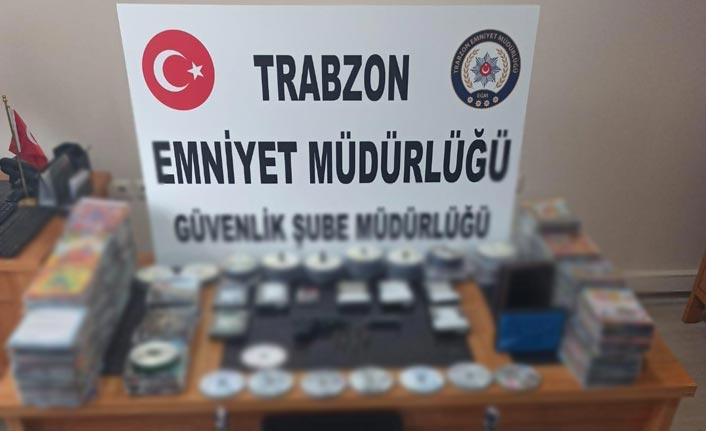 Trabzon’da Korsan CD Operasyonu! 9 işyerine baskın