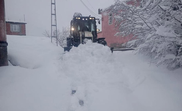 Kar nedeniyle kapanan yollar açılıyor