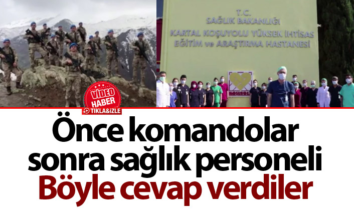 Önce komandolar sonra sağlık personeli! Böyle cevap verdiler