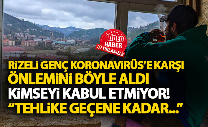 Rizeli genç Koronavirüs'e karşı kendine ağaçta ev yaptı