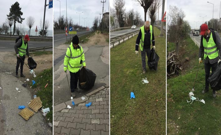 Ordu’da maske ve eldivenler sokağa atılıyor