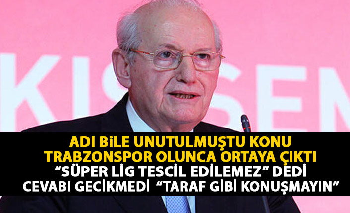 "Tamamlanmamış lig tescil edilmez" diyen Şenes Erzik'e jet cevap "Taraf gibi konuşmayın""