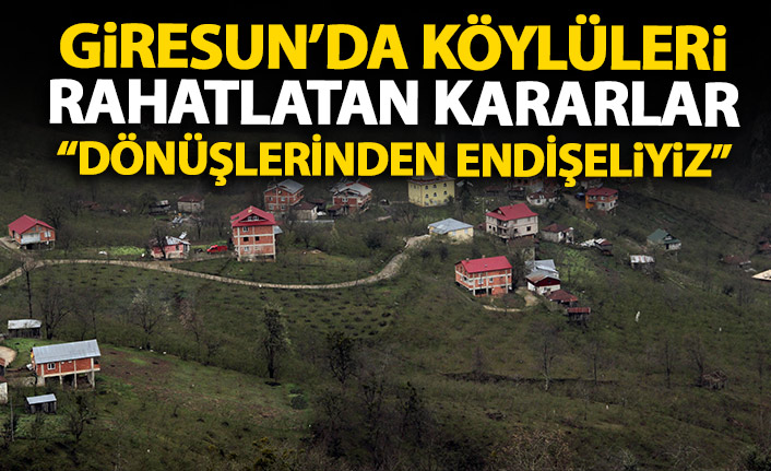 Giresun'da köylüleri endişelendiren göç dalgası