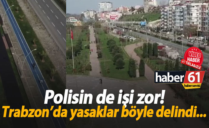 Trabzon'da polis yasak anonsu yaparken bile yasağı deldiler!