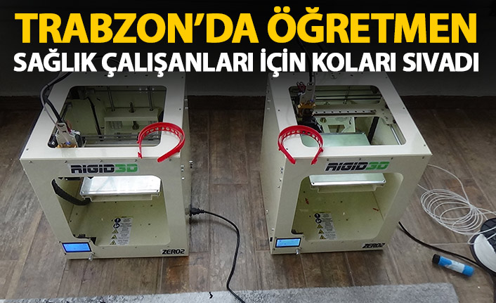 Trabzon'da öğretmen sağlık çalışanları için kolları sıvadı!