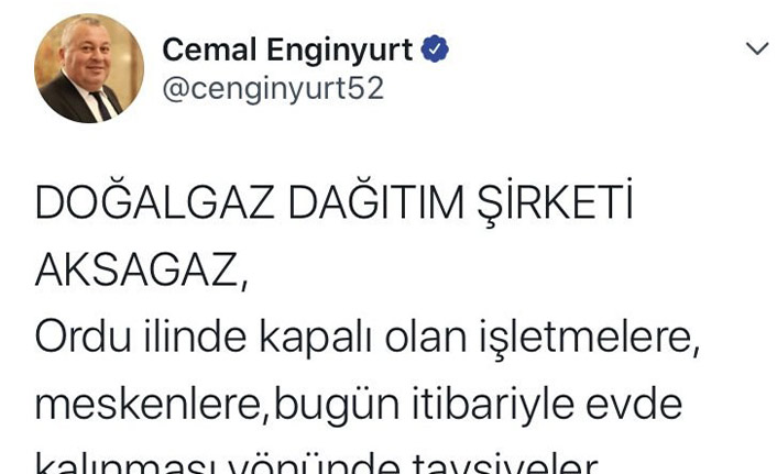 Milletvekilinden Doğalgaz firmasına tepki