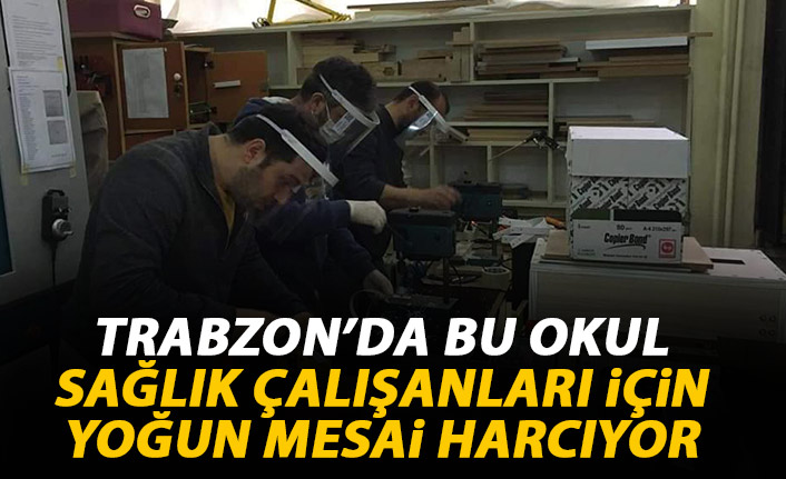 Beşikdüzü’nde siperlik yapıp sağlık çalışanlarına ücretsiz teslim ettiler