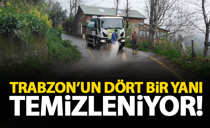 Trabzon'un dört bir yanı temizleniyor