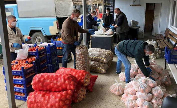 Başkandan karantina mahallesine jest