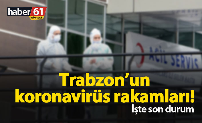 Trabzon'un koronavirüs rakamları - 10.04.2020