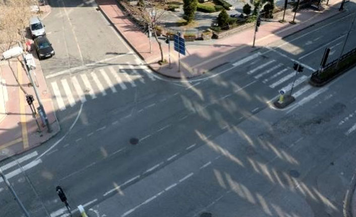 Samsun'da cadde ve sokaklar boş kaldı