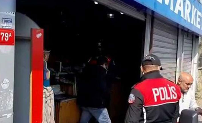 Yasağa uymayan marketi polis bastı