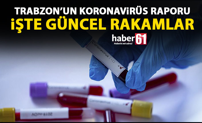 Trabzon’un koronavirüs raporu! İşte güncel rakamlar!