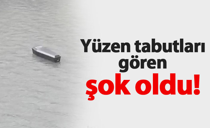 Nehirde yüzen tabutları gören şok oldu