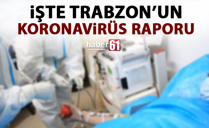 İşte Trabzon'un koronavirüs raporu! Vaka sayısında artış!