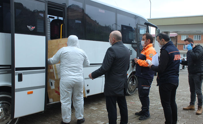 Giresun'a Kuveyt’ten getirilen ilk kafile evine gönderildi