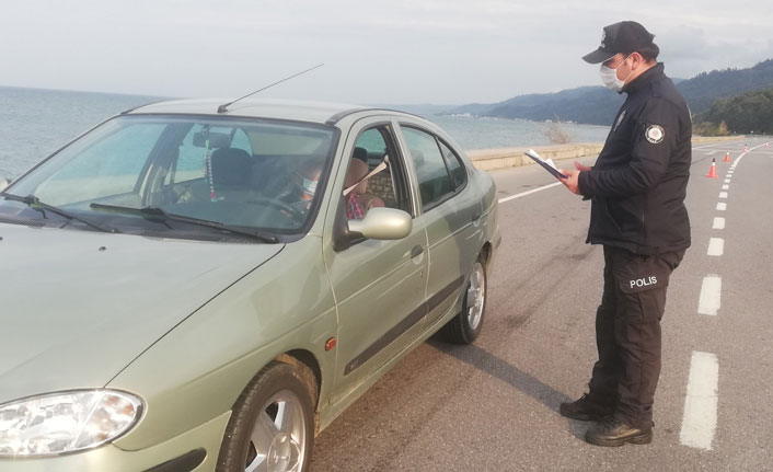 Samsun-Sinop il sınırında denetimler sürüyor