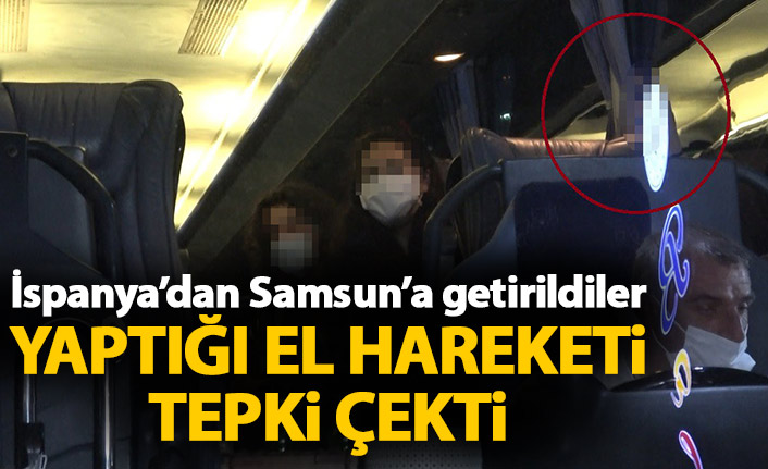  İspanya’dan gelen genç kadının el hareketi tepki çekti