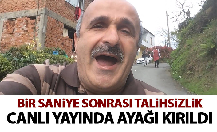 Rize'de oğluyla yarışırken hastanelik oldu