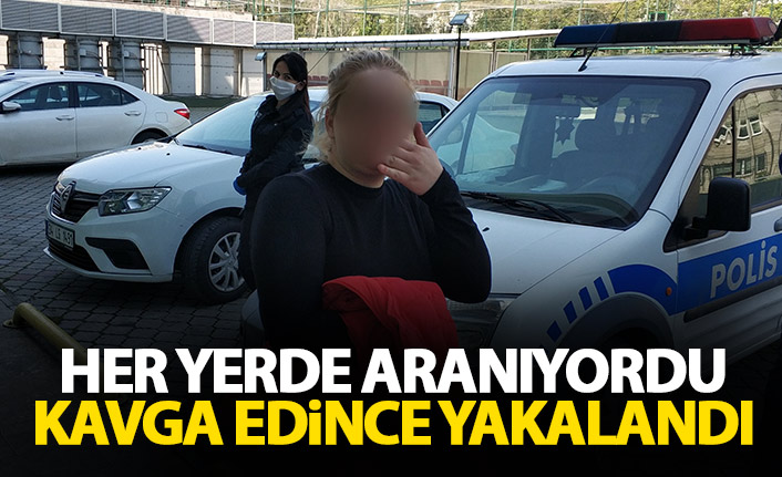 Cezaevi firarisi olarak aranıyordu kavga edince yakalandı