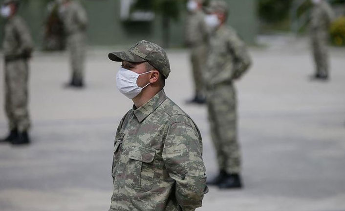 Askeri birlikte koronavirüs tedbirleri üst seviyede