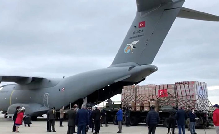 ABD'ye yardım götüren ikinci uçak havalandı