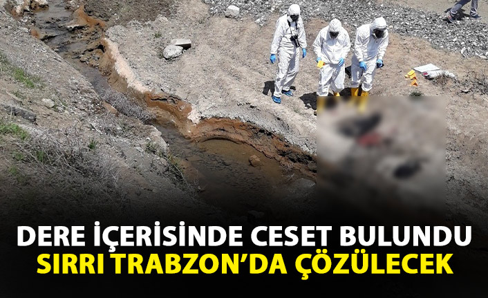 Bulunan cesedin sırrı Trabzon'da çözülecek