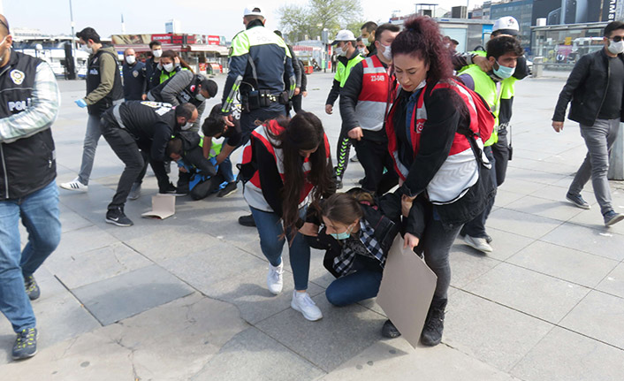 İzinsiz 1 Mayıs gösterisine gözaltı