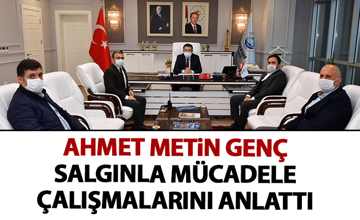 Genç salgınla mücadele çalışmalarını anlattı