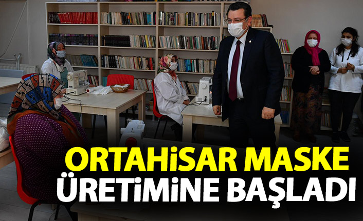 Ortahisar maske üretimine başladı!