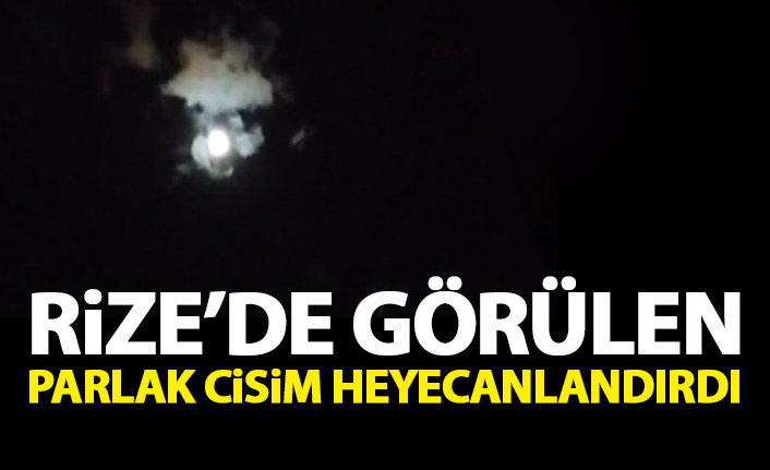 Rize'de heyecanladıran görüntü