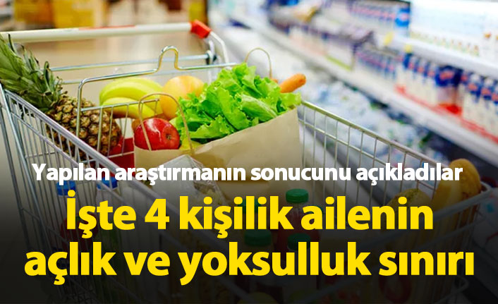 İşte 4 kişilik ailenin açlık ve yoksulluk sınırı