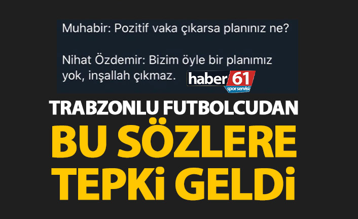 Trabzonlu futbolcudan TFF başkanına alkışlı tepki