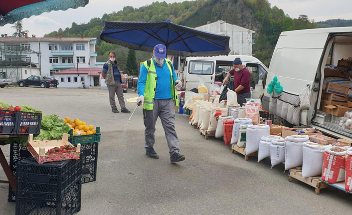 Trabzon'da dezenfeksiyon çalışmaları hız kesmiyor