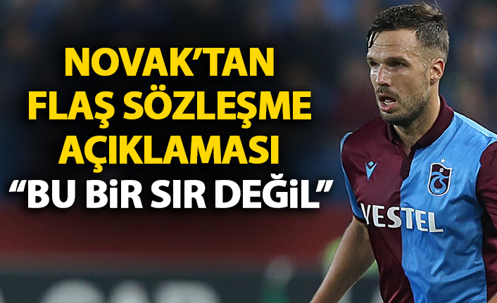 Novak'tan sözleşme açıklaması: Bu bir sır değil!