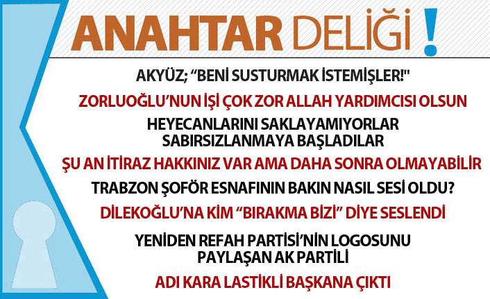 Anahtar Deliği 19.05.2020