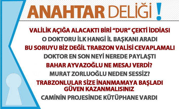 Anahtar Deliği 21.05.2020