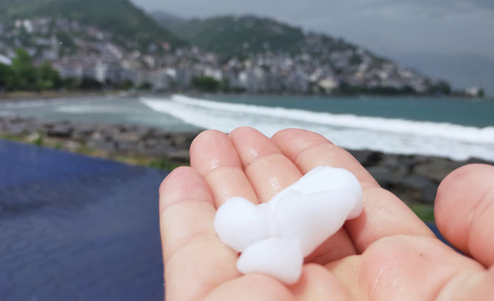 Ordu’da dolu yağışı etkili oldu