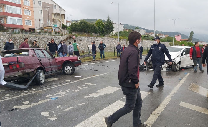 Samsun'da trafik kazası