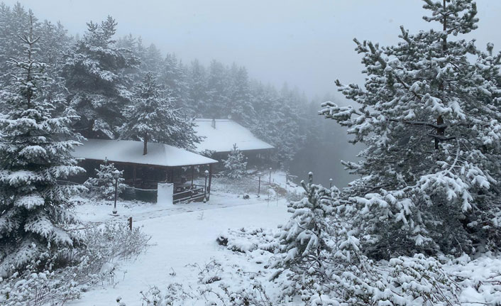 Doğu Karadeniz'de yüksek kesimlere kar yağdı