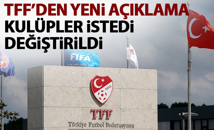 TFF futbola dönüş protokülü güncelledi